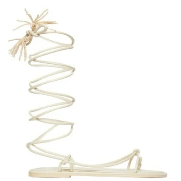 FARM Rio Women's Strappy Thong Flat Sandals in Off-white -- new and never worn! - Picture 1 of 10